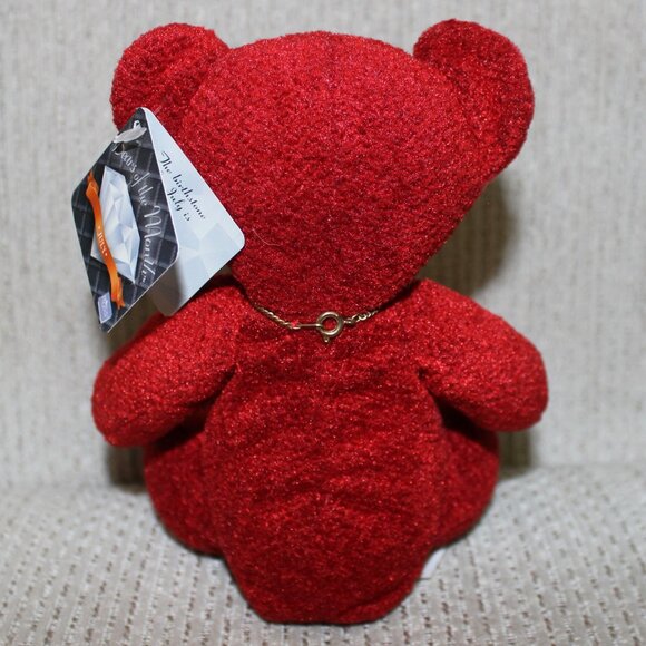 3/$55❤️1980s vintage Russ Bears Of The Month July Red Ruby Pendant Birthstone - Picture 8 of 8